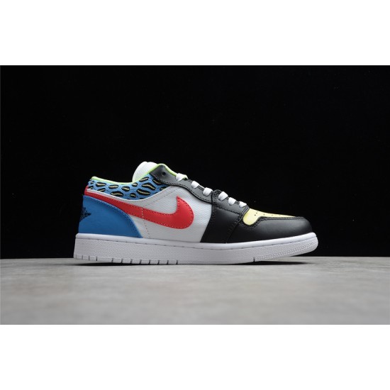 Jordan 1 Retro Low Funky Patterns DH5927006 Basketball Shoes