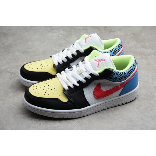 Jordan 1 Retro Low Funky Patterns DH5927006 Basketball Shoes