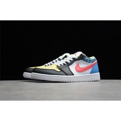 Jordan 1 Retro Low Funky Patterns DH5927006 Basketball Shoes