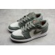 Jordan 1 Retro Low Green 553560121 Basketball Shoes Unisex