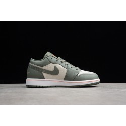 Jordan 1 Retro Low Green 553560121 Basketball Shoes Unisex