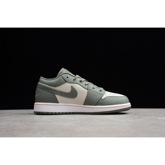 Jordan 1 Retro Low Green 553560121 Basketball Shoes Unisex