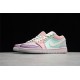Jordan 1 Retro Low Green Pink DJ5196615 Basketball Shoes Unisex
