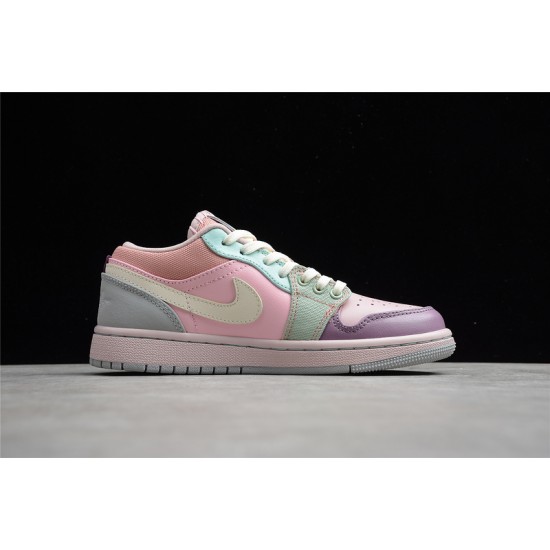 Jordan 1 Retro Low Green Pink DJ5196615 Basketball Shoes Unisex
