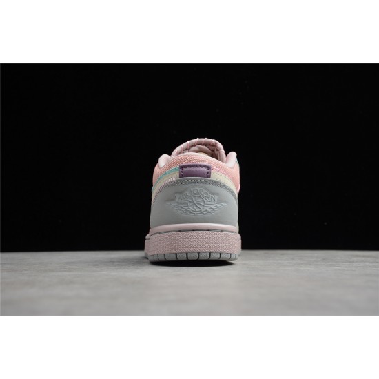 Jordan 1 Retro Low Green Pink DJ5196615 Basketball Shoes Unisex