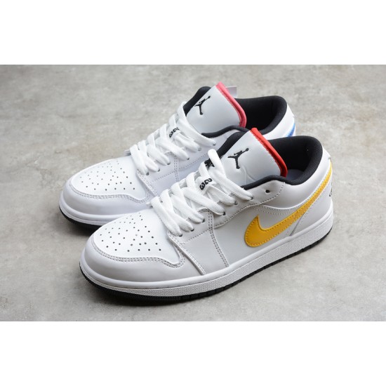 Jordan 1 Retro Low MultiColor Swoosh CW7009100 Basketball Shoes Unisex