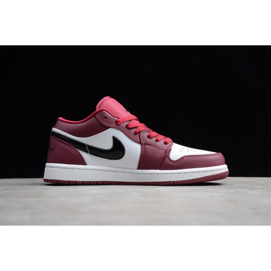 Jordan 1 Retro Low Noble Red 553558604 Basketball Shoes Unisex