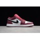 Jordan 1 Retro Low Noble Red 553558604 Basketball Shoes Unisex