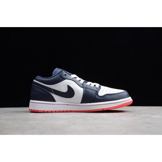 Jordan 1 Retro Low Obsidian Ember 553558481 Basketball Shoes Unisex