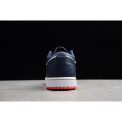 Jordan 1 Retro Low Obsidian Ember 553558481 Basketball Shoes Unisex