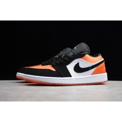 Jordan 1 Retro Low Orange Black 553558010 Basketball Shoes Unisex