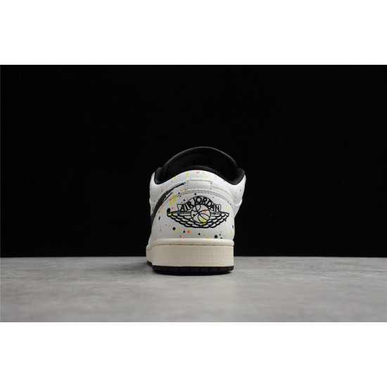 Jordan 1 Retro Low Paint Splatter White DM3528100 Basketball Shoes Unisex