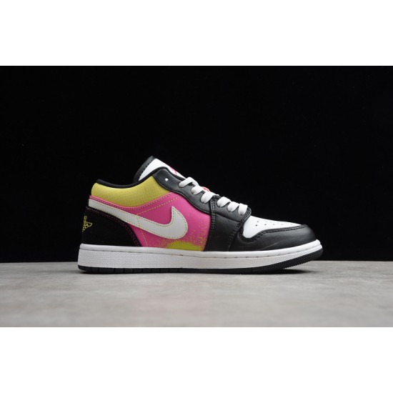 Jordan 1 Retro Low Spray Paint CW5564001 Basketball Shoes Unisex