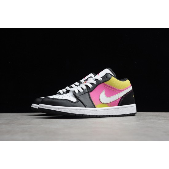 Jordan 1 Retro Low Spray Paint CW5564001 Basketball Shoes Unisex