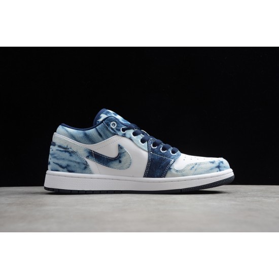 Jordan 1 Retro Low Washed Denim CZ8455100 Basketball Shoes Unisex
