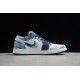 Jordan 1 Retro Low Washed Denim CZ8455100 Basketball Shoes Unisex