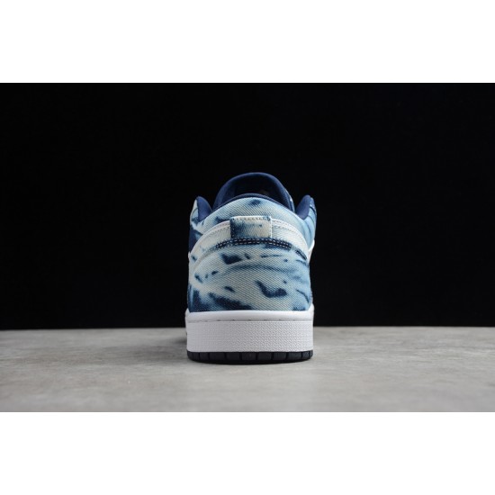 Jordan 1 Retro Low Washed Denim CZ8455100 Basketball Shoes Unisex