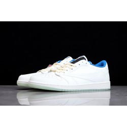 Jordan 1 Retro Low White Black 553558016 Basketball Shoes Unisex
