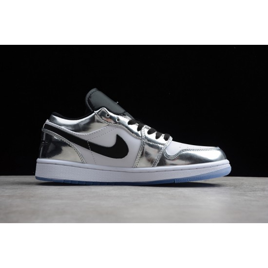 Jordan 1 Retro Low White Black 553560101 Basketball Shoes Unisex