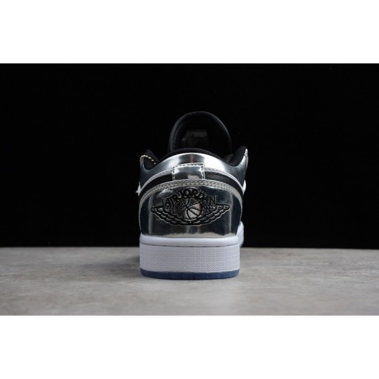 Jordan 1 Retro Low White Black 553560101 Basketball Shoes Unisex