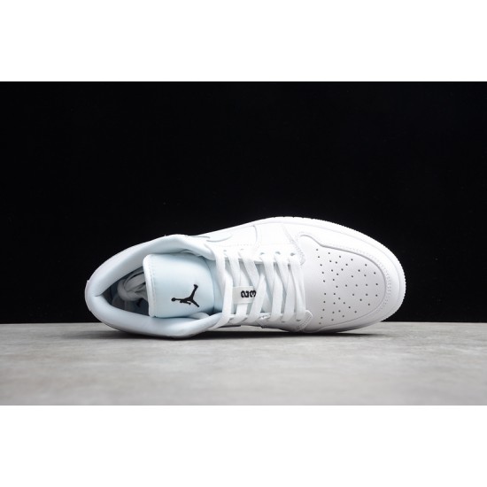 Jordan 1 Retro Low White Black 553560103 Basketball Shoes Unisex