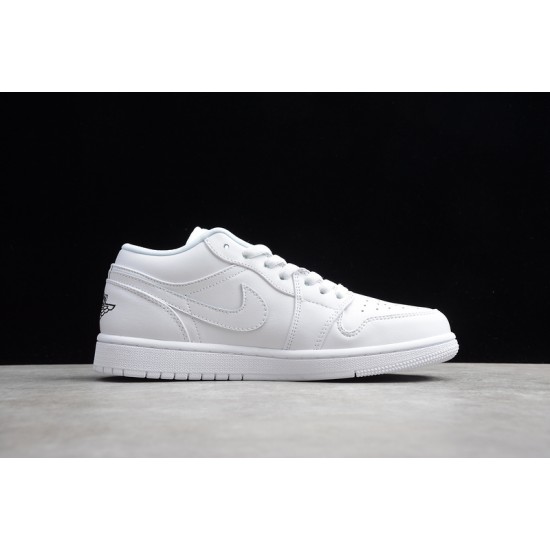 Jordan 1 Retro Low White Black 553560103 Basketball Shoes Unisex