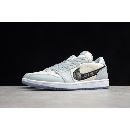 Jordan 1 Retro Low White Deep Royal Blue CZ4776101 Basketball Shoes Unisex