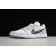 Jordan 1 Retro Low White Deep Royal Blue CZ4776101 Basketball Shoes Unisex