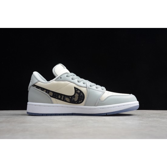 Jordan 1 Retro Low White Deep Royal Blue CZ4776101 Basketball Shoes Unisex