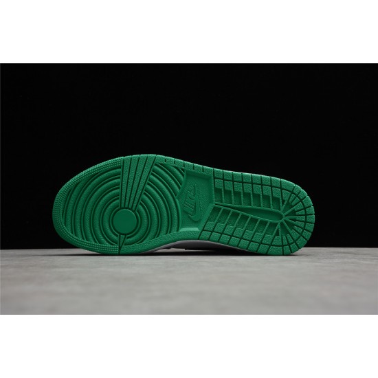 Jordan 1 Retro Low White Lucky Green 553558129 Basketball Shoes