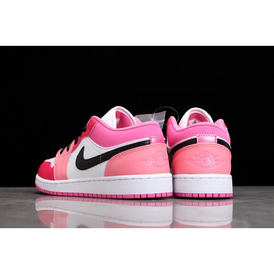 Jordan 1 Retro Low White Pinksicle 553560162 Basketball Shoes Women