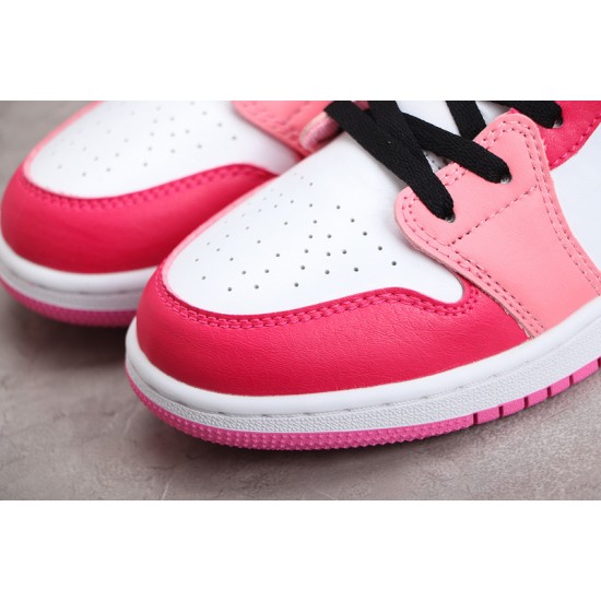 Jordan 1 Retro Low White Pinksicle 553560162 Basketball Shoes Women