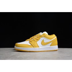 Jordan 1 Retro Low White Pollen 553560171 Basketball Shoes