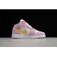 Jordan 1 Retro Mid Arctic Pink C9517-600 Basketball Shoes