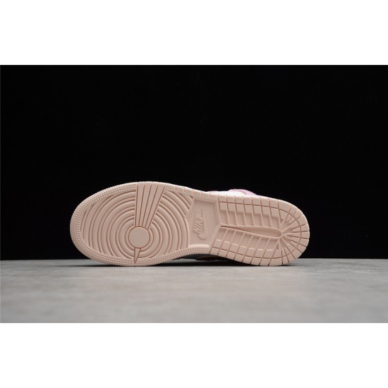 Jordan 1 Retro Mid Arctic Pink C9517-600 Basketball Shoes