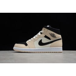 Jordan 1 Retro Mid Barely Orange BQ6472-800 Basketball Shoes