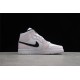 Jordan 1 Retro Mid Barely Rose BQ6472-500 Basketball Shoes