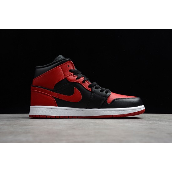 Jordan 1 Retro Mid Bred DA4666-001 Basketball Shoes
