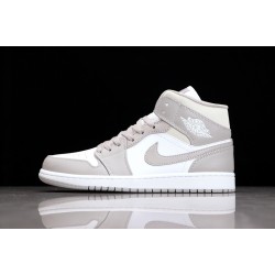Jordan 1 Retro Mid College Grey 554724-082 Basketball Shoes