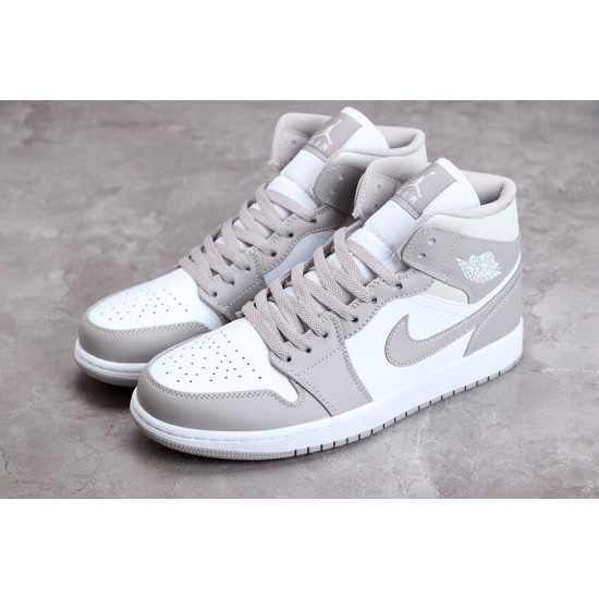Jordan 1 Retro Mid College Grey 554724-082 Basketball Shoes