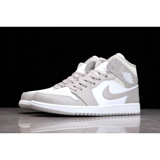 Jordan 1 Retro Mid College Grey 554724-082 Basketball Shoes