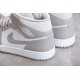 Jordan 1 Retro Mid College Grey 554724-082 Basketball Shoes