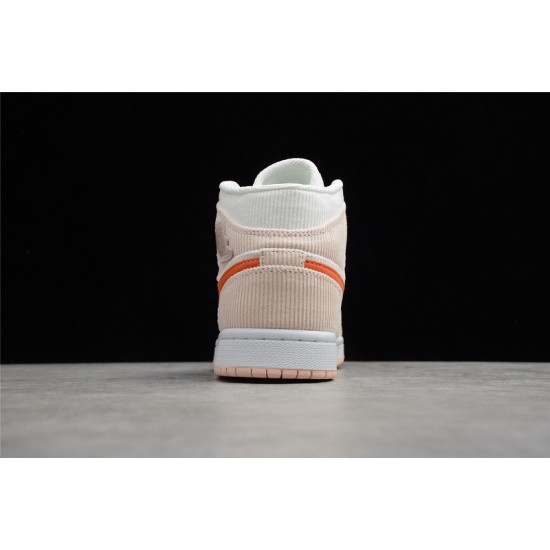 Jordan 1 Retro Mid Corduroy DA8009-108 Basketball Shoes