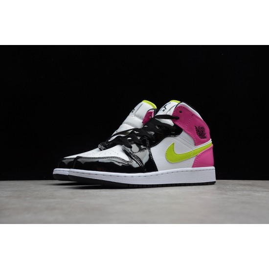 Jordan 1 Retro Mid Cyber Active Fuchsia CZ9835-100 Basketball Shoes