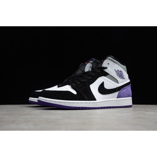 Jordan 1 Retro Mid Dark Concord 554725-051 Basketball Shoes