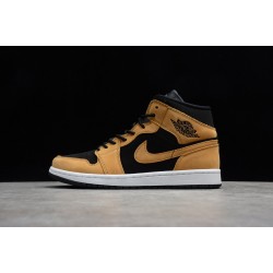 Jordan 1 Retro Mid Desert Ochre DB5453-700 Basketball Shoes