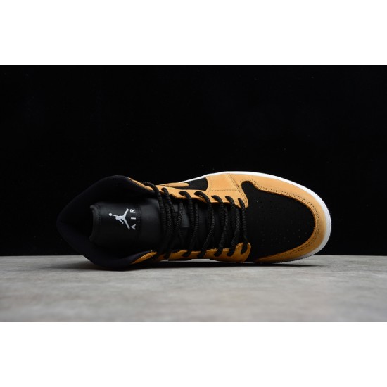Jordan 1 Retro Mid Desert Ochre DB5453-700 Basketball Shoes