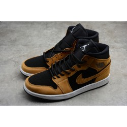 Jordan 1 Retro Mid Desert Ochre DB5453-700 Basketball Shoes