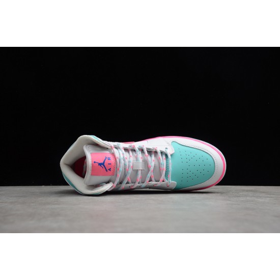Jordan 1 Retro Mid Digital Pink BQ6931-700 Basketball Shoes