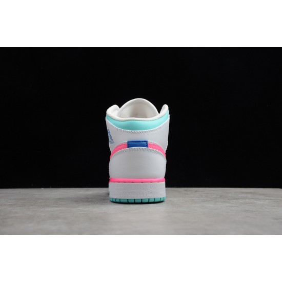 Jordan 1 Retro Mid Digital Pink BQ6931-700 Basketball Shoes